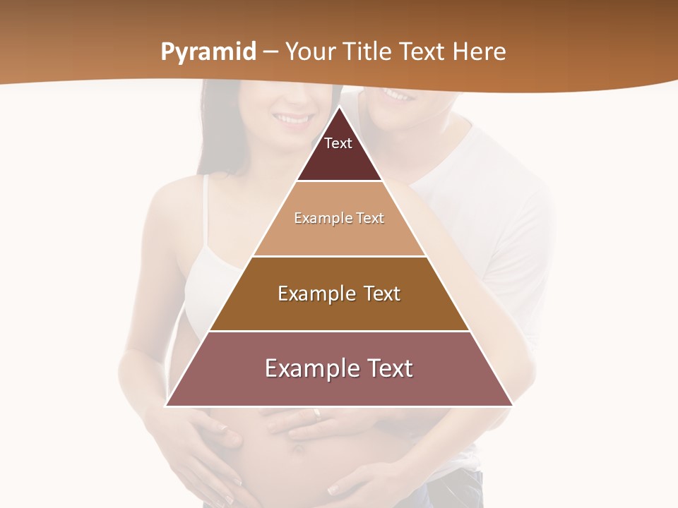 A Young And Lovely Caucasian Couple Waiting For The Baby PowerPoint Template