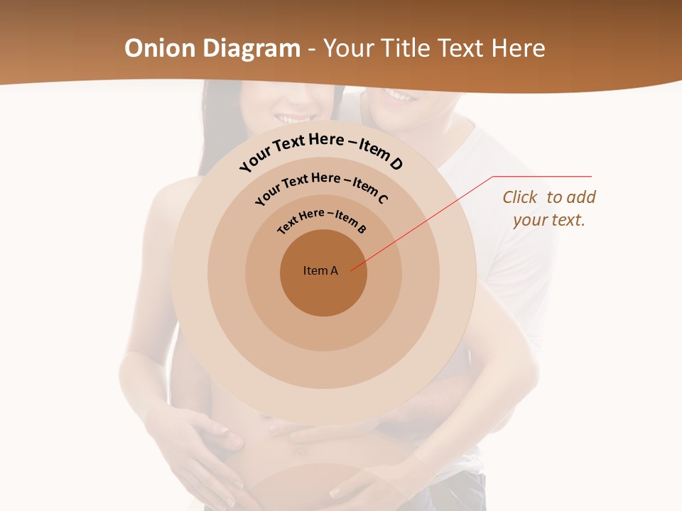 A Young And Lovely Caucasian Couple Waiting For The Baby PowerPoint Template