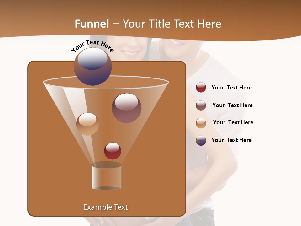 A Young And Lovely Caucasian Couple Waiting For The Baby PowerPoint Template