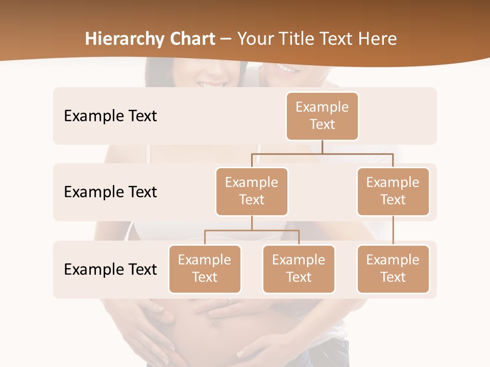 A Young And Lovely Caucasian Couple Waiting For The Baby PowerPoint Template
