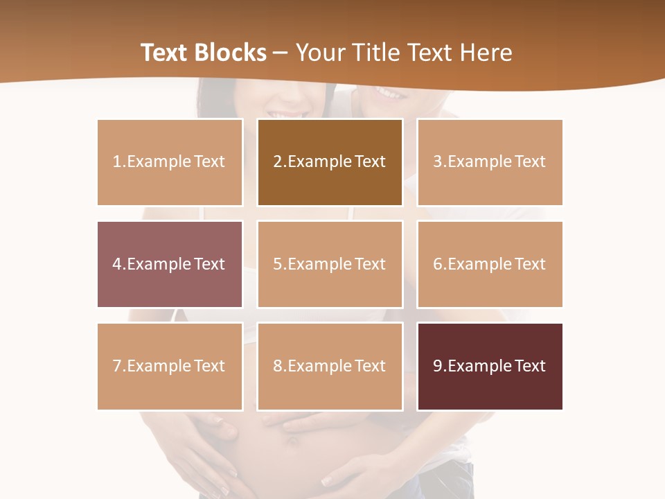 A Young And Lovely Caucasian Couple Waiting For The Baby PowerPoint Template