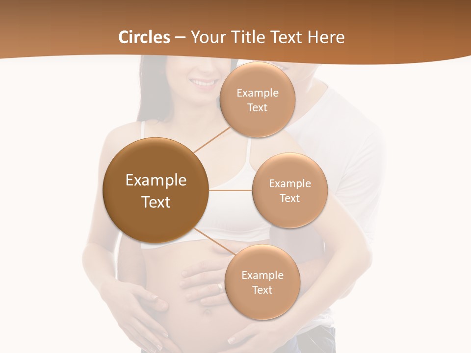 A Young And Lovely Caucasian Couple Waiting For The Baby PowerPoint Template