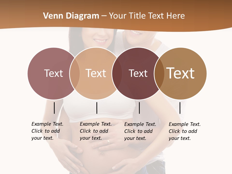 A Young And Lovely Caucasian Couple Waiting For The Baby PowerPoint Template