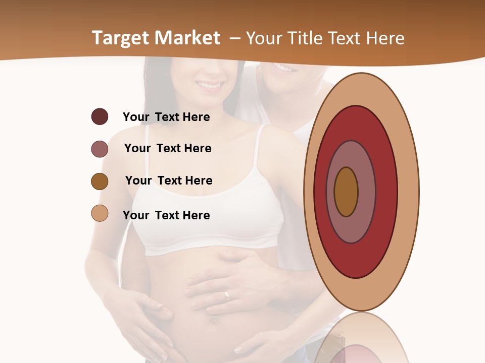 A Young And Lovely Caucasian Couple Waiting For The Baby PowerPoint Template