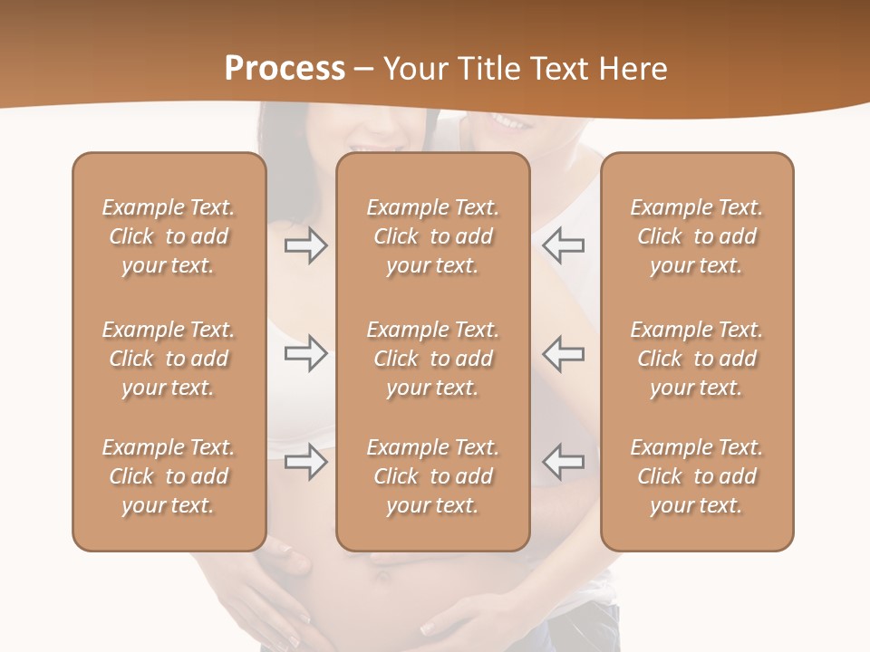 A Young And Lovely Caucasian Couple Waiting For The Baby PowerPoint Template