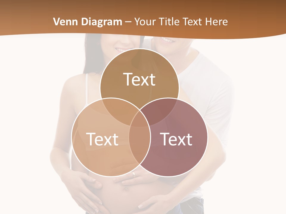 A Young And Lovely Caucasian Couple Waiting For The Baby PowerPoint Template