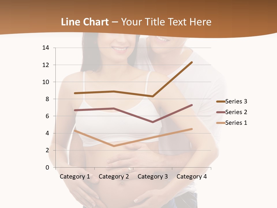 A Young And Lovely Caucasian Couple Waiting For The Baby PowerPoint Template