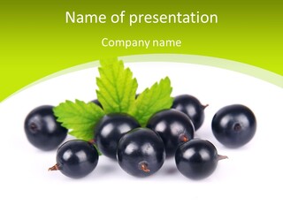 Black Currants PowerPoint Template