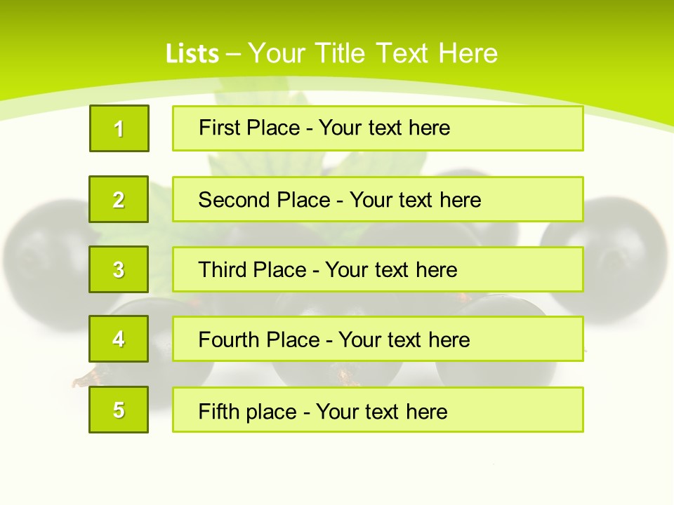 Black Currants PowerPoint Template