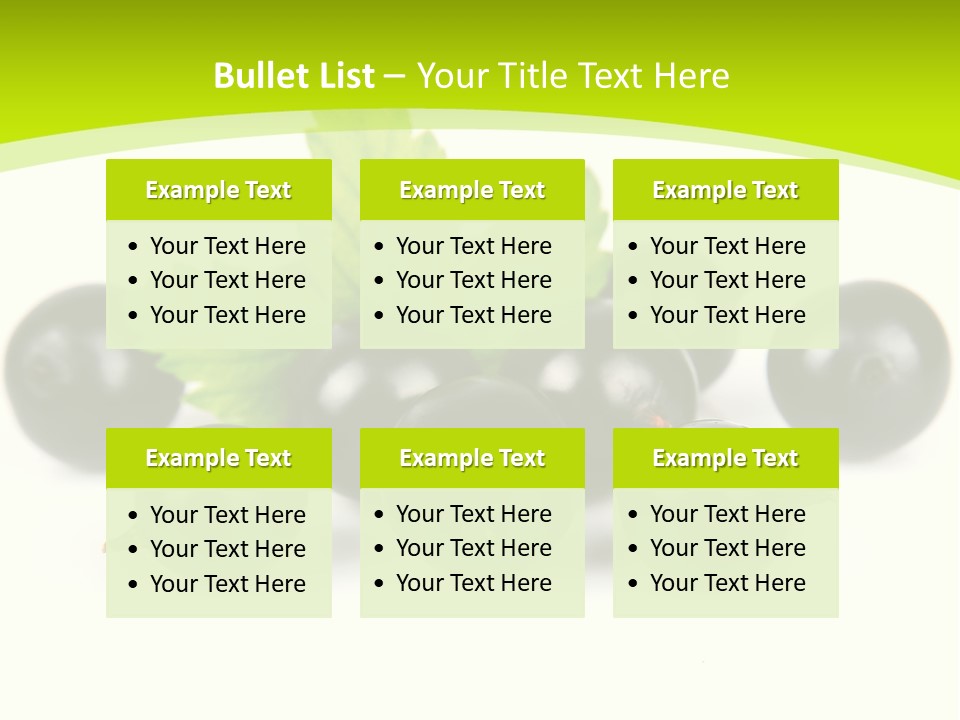 Black Currants PowerPoint Template