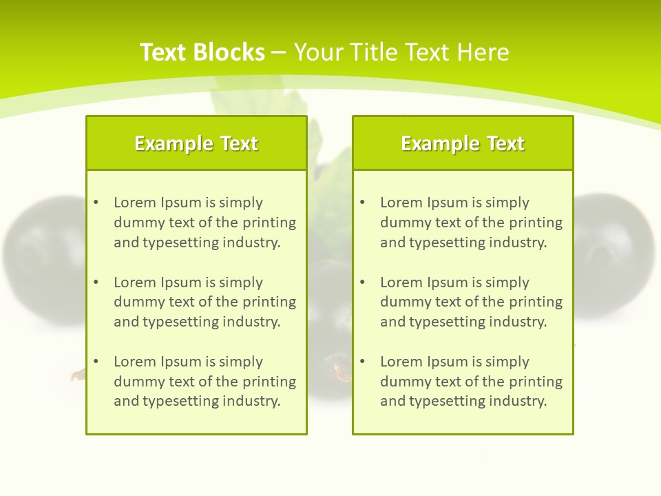Black Currants PowerPoint Template