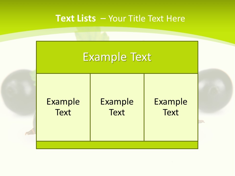 Black Currants PowerPoint Template