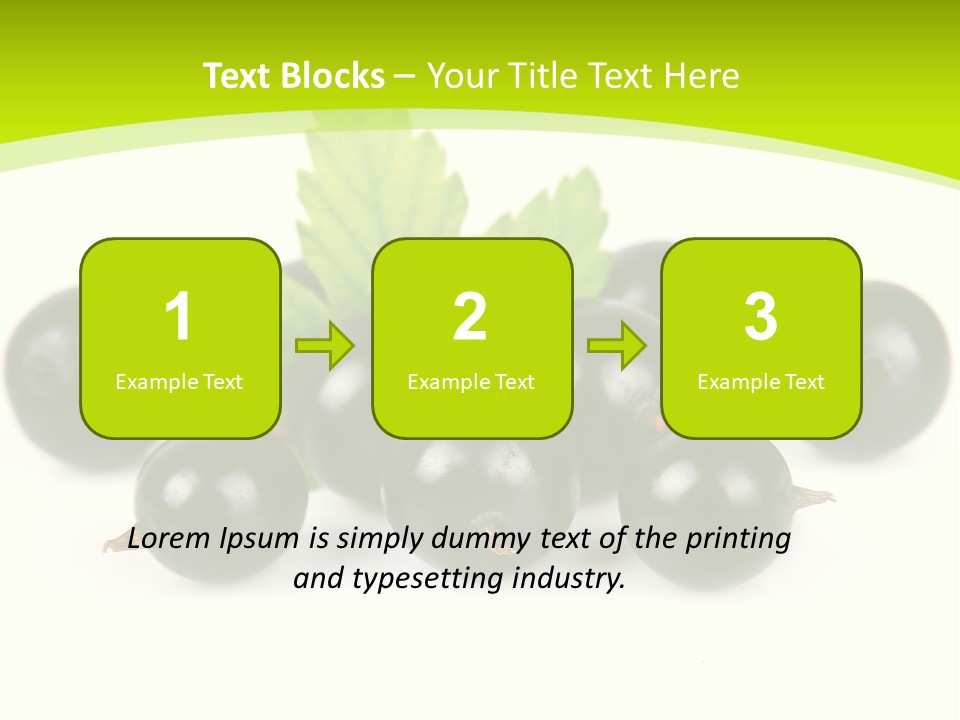 Black Currants PowerPoint Template