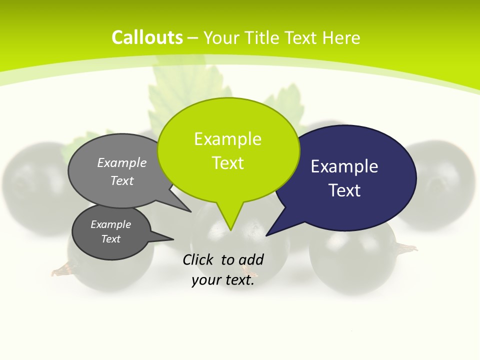 Black Currants PowerPoint Template