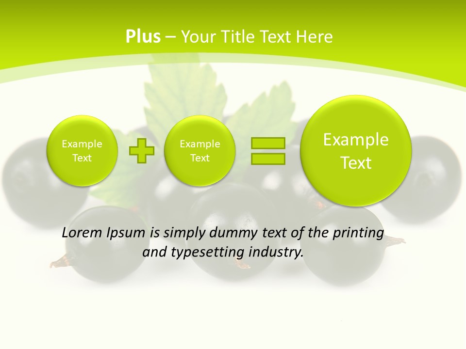 Black Currants PowerPoint Template