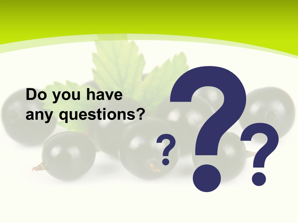 Black Currants PowerPoint Template