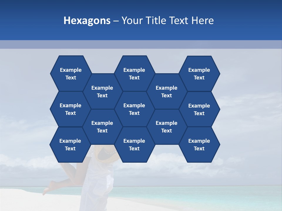 Couple On A Beach At Maldives PowerPoint Template