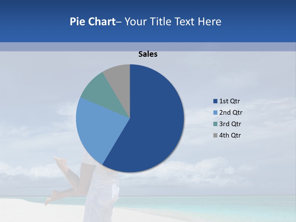 Couple On A Beach At Maldives PowerPoint Template