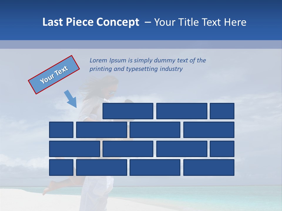 Couple On A Beach At Maldives PowerPoint Template