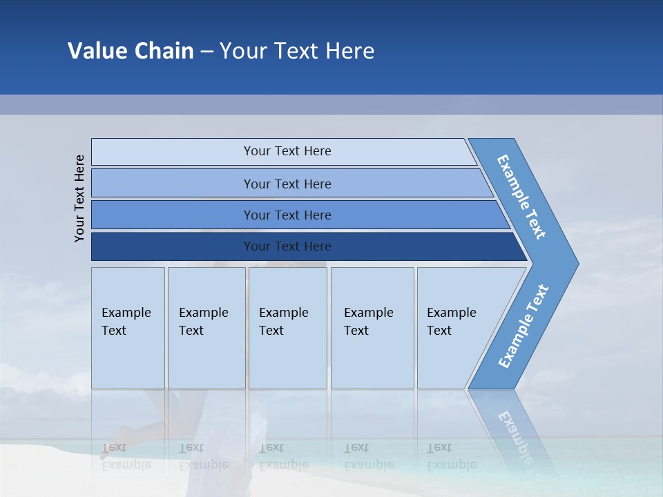 Couple On A Beach At Maldives PowerPoint Template