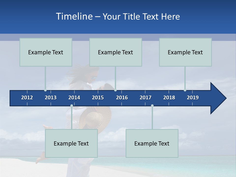 Couple On A Beach At Maldives PowerPoint Template