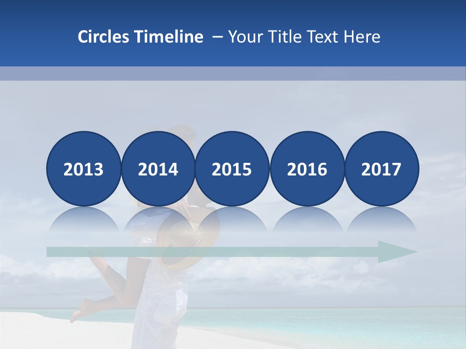 Couple On A Beach At Maldives PowerPoint Template