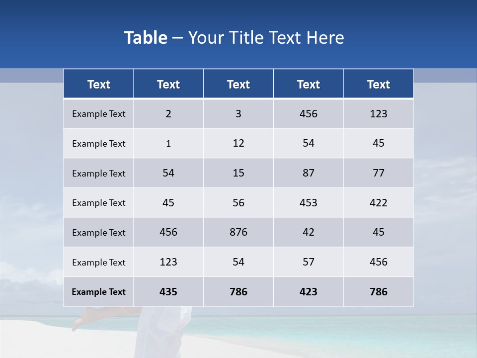 Couple On A Beach At Maldives PowerPoint Template