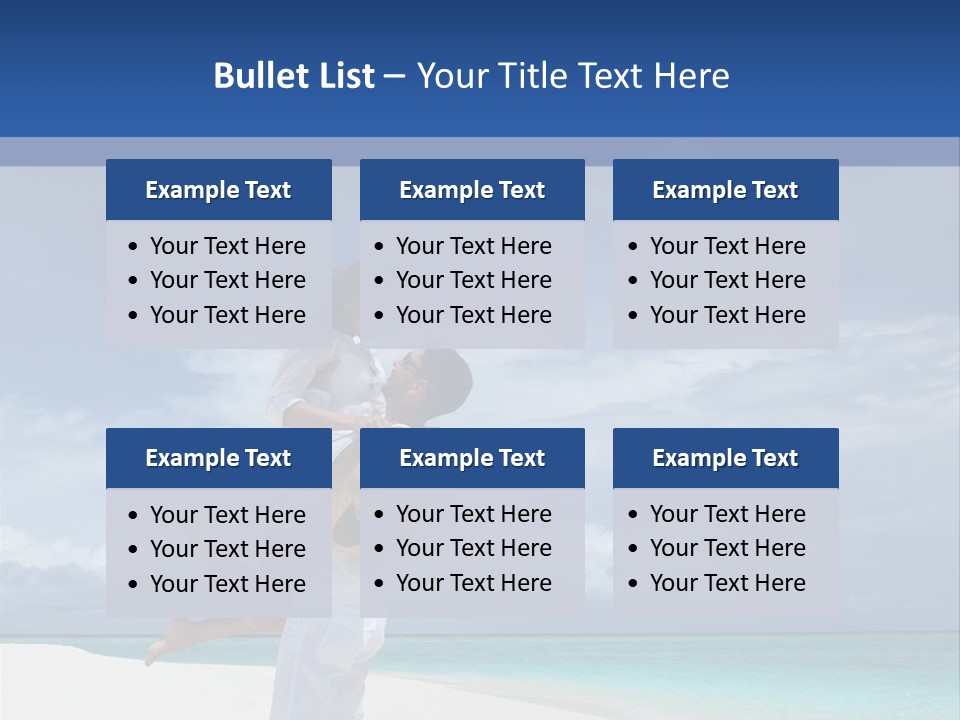 Couple On A Beach At Maldives PowerPoint Template