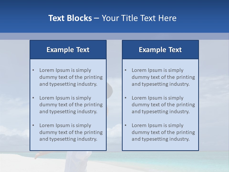 Couple On A Beach At Maldives PowerPoint Template