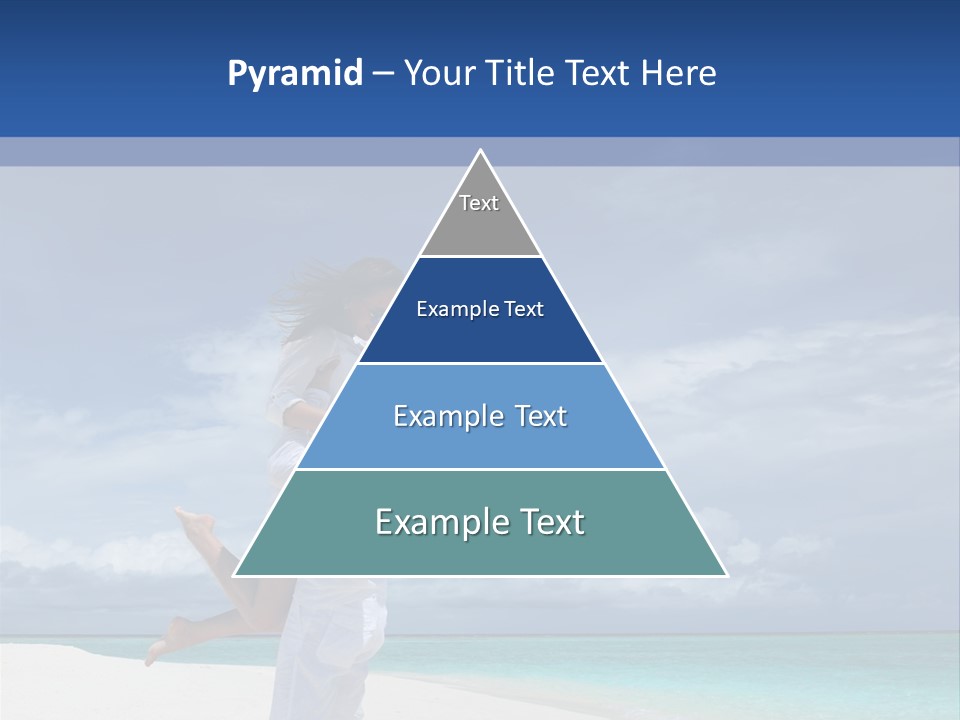 Couple On A Beach At Maldives PowerPoint Template