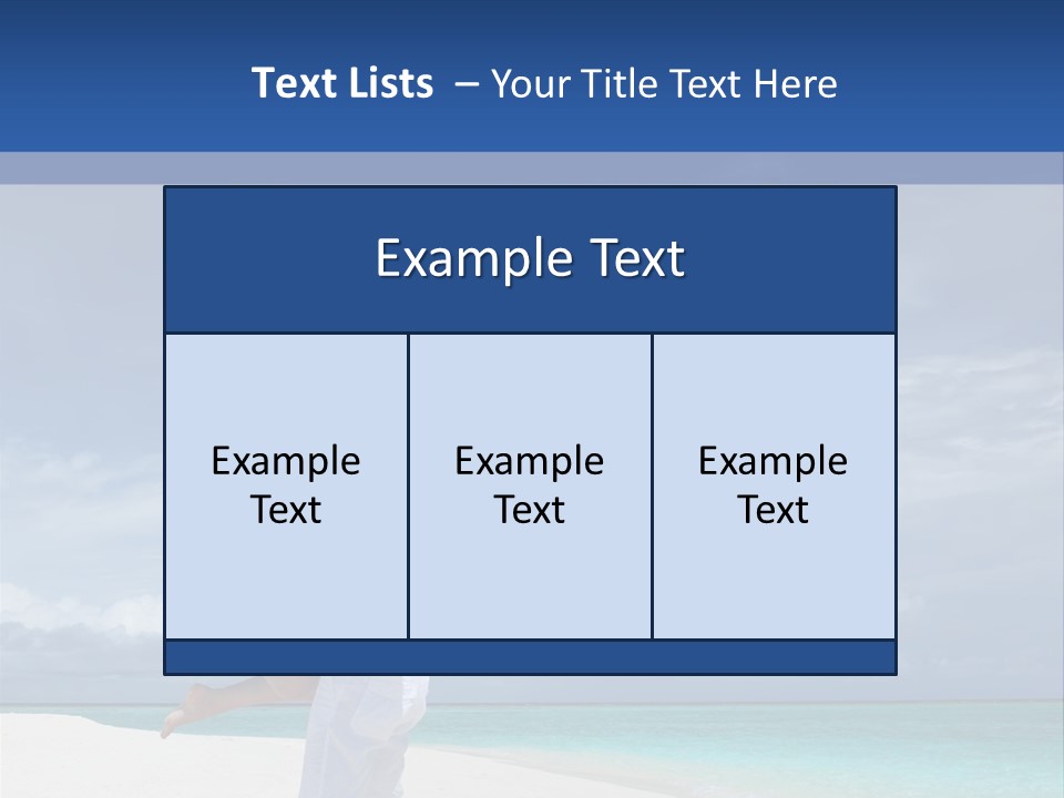 Couple On A Beach At Maldives PowerPoint Template