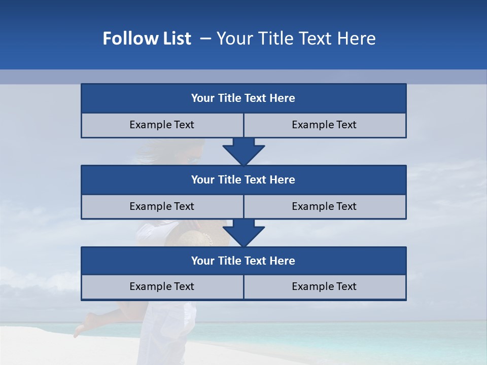 Couple On A Beach At Maldives PowerPoint Template