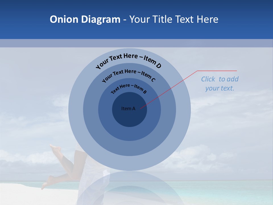 Couple On A Beach At Maldives PowerPoint Template