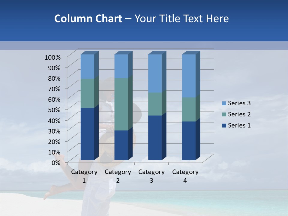 Couple On A Beach At Maldives PowerPoint Template