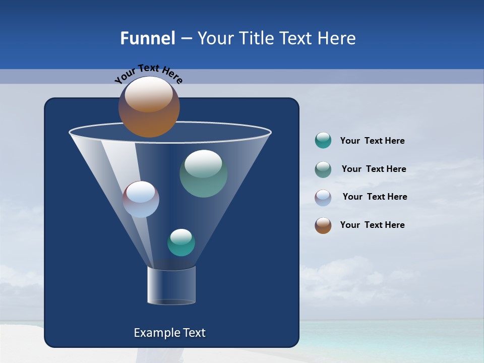 Couple On A Beach At Maldives PowerPoint Template