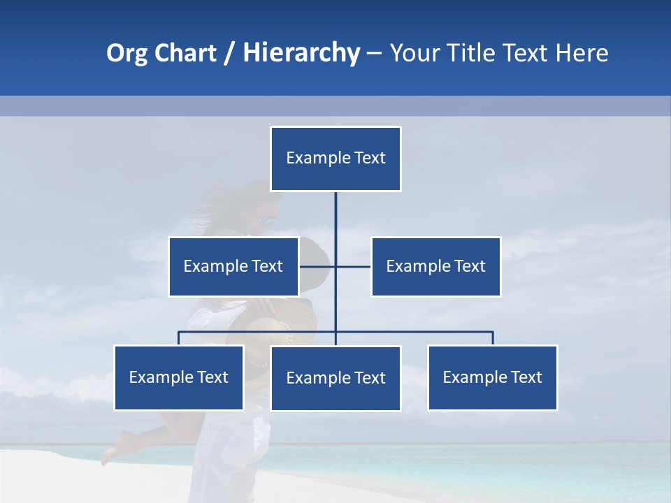 Couple On A Beach At Maldives PowerPoint Template