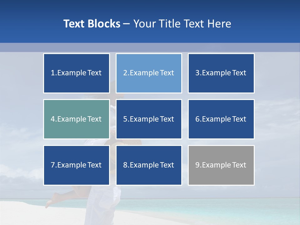 Couple On A Beach At Maldives PowerPoint Template