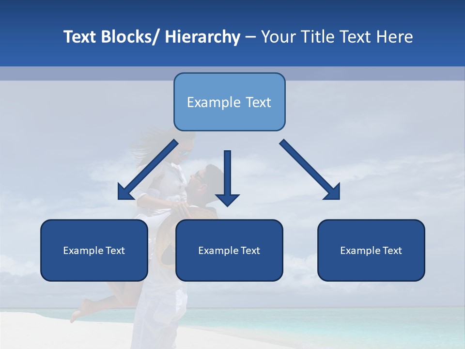 Couple On A Beach At Maldives PowerPoint Template