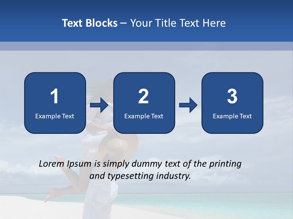 Couple On A Beach At Maldives PowerPoint Template