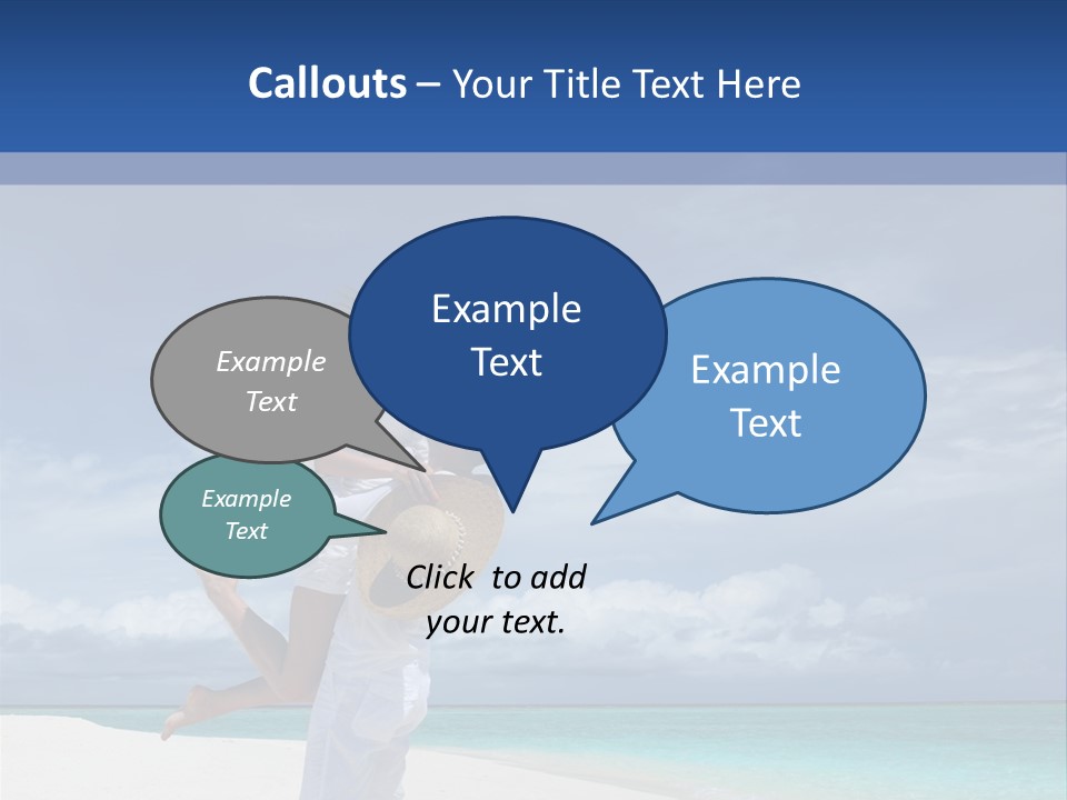 Couple On A Beach At Maldives PowerPoint Template