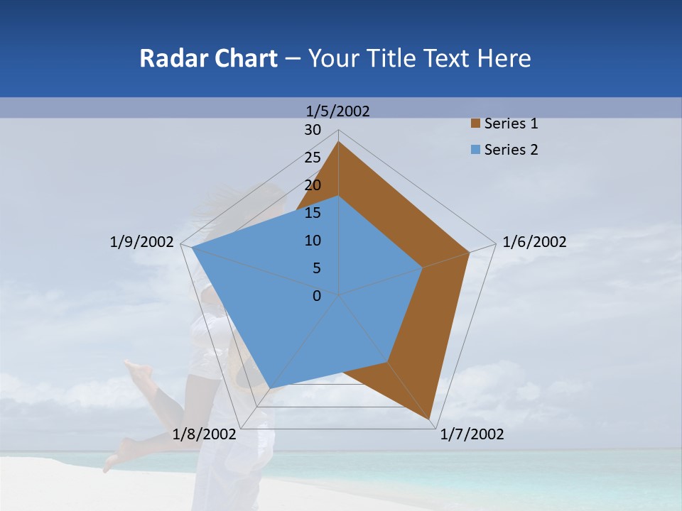 Couple On A Beach At Maldives PowerPoint Template