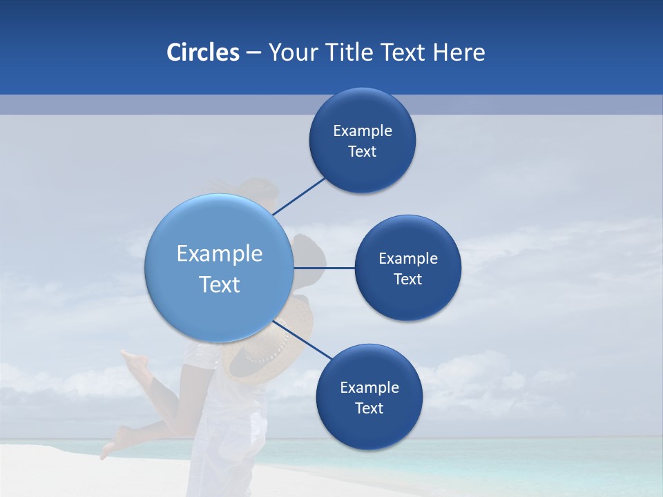 Couple On A Beach At Maldives PowerPoint Template