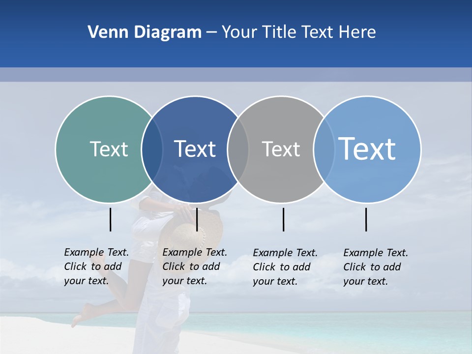 Couple On A Beach At Maldives PowerPoint Template