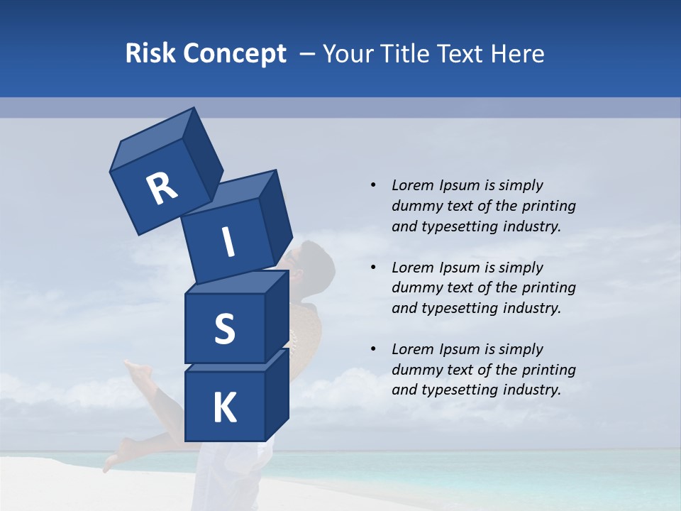 Couple On A Beach At Maldives PowerPoint Template