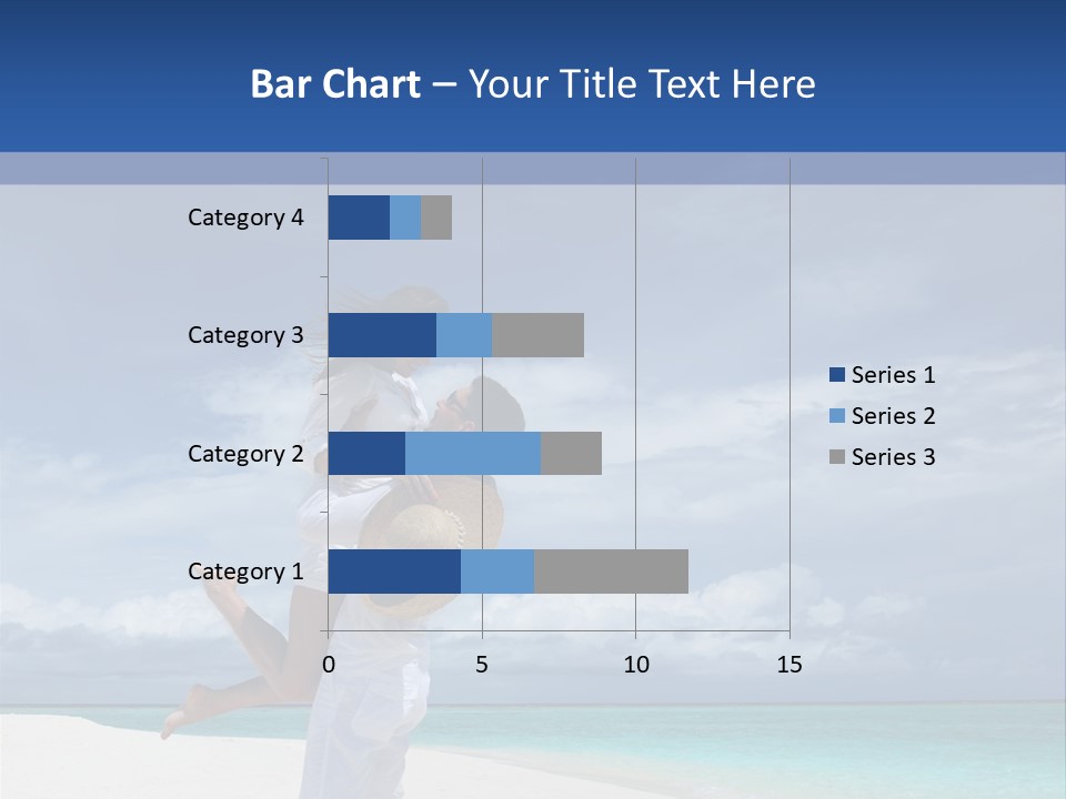 Couple On A Beach At Maldives PowerPoint Template