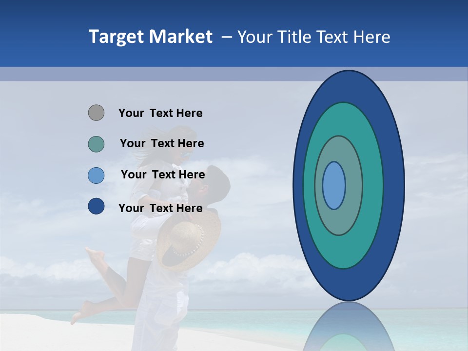 Couple On A Beach At Maldives PowerPoint Template