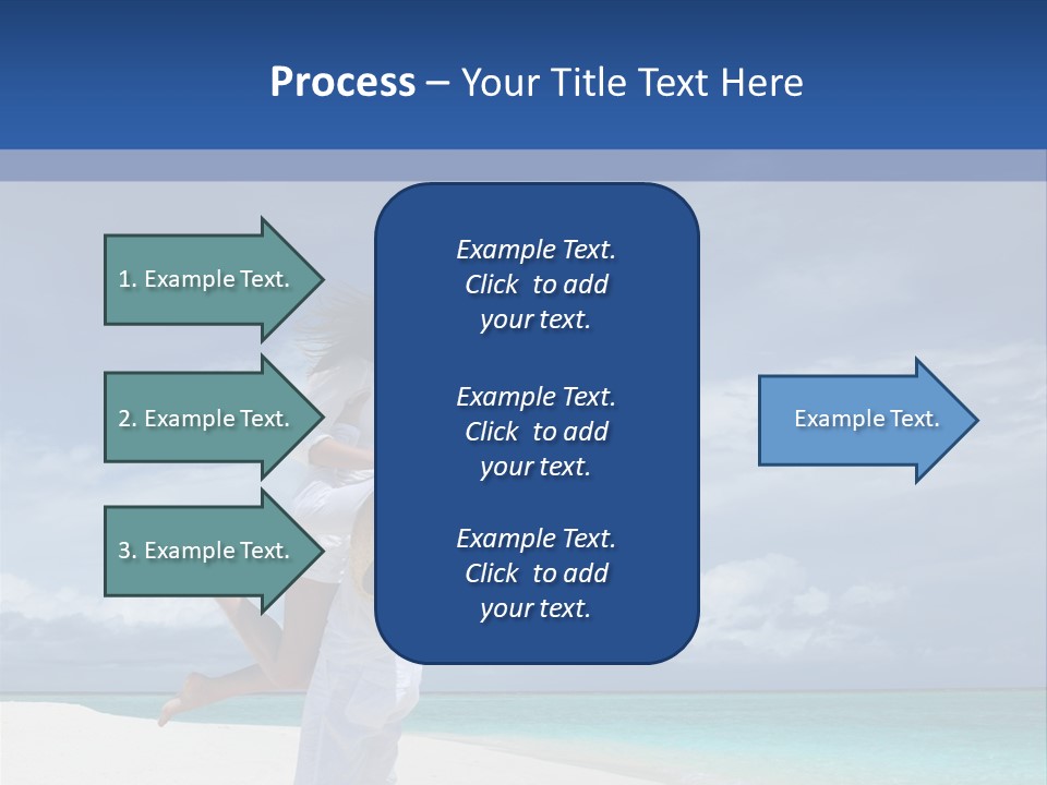 Couple On A Beach At Maldives PowerPoint Template