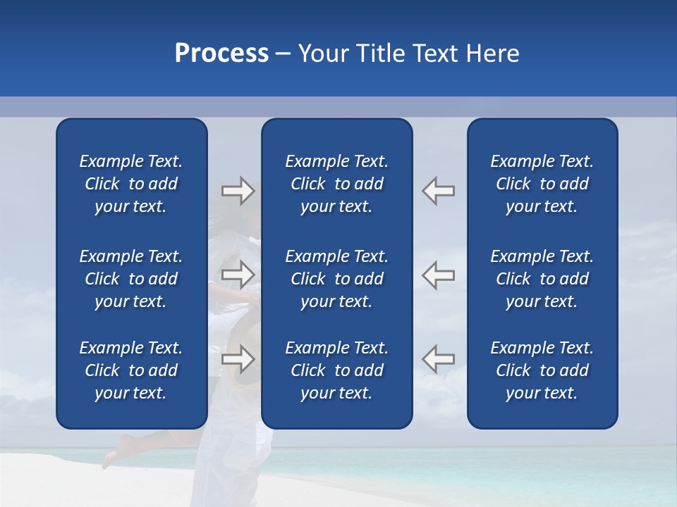 Couple On A Beach At Maldives PowerPoint Template