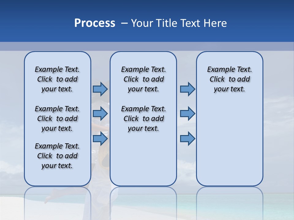 Couple On A Beach At Maldives PowerPoint Template