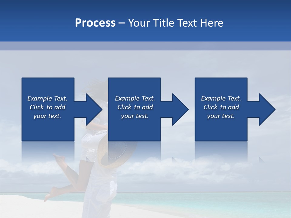 Couple On A Beach At Maldives PowerPoint Template